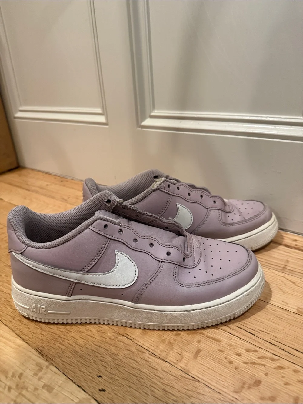 Nike Kids' Air Force 1 Lavender Low-Top Sneakers Platinum Violet
